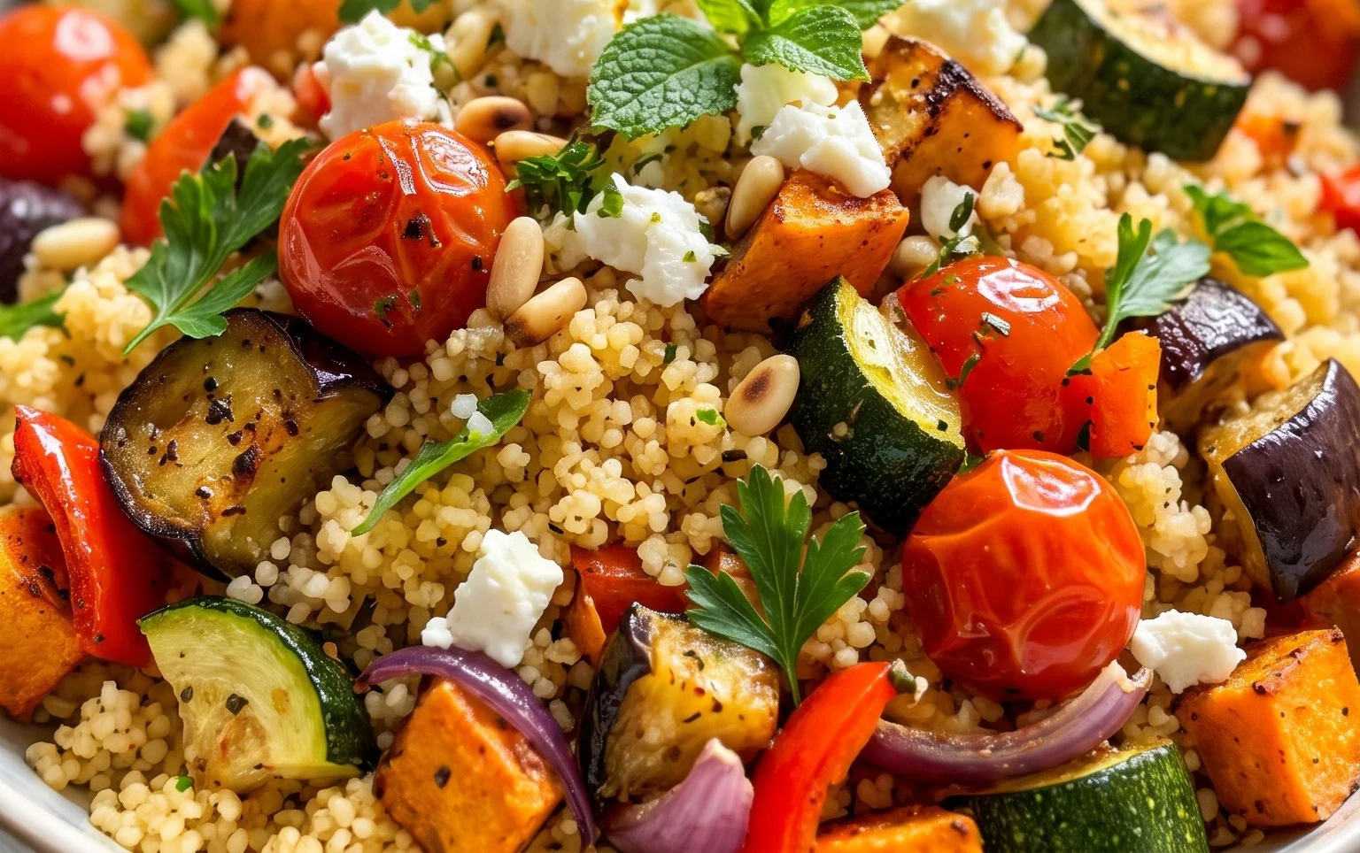 Röstgemüse Couscous für Geschmacksexplosion