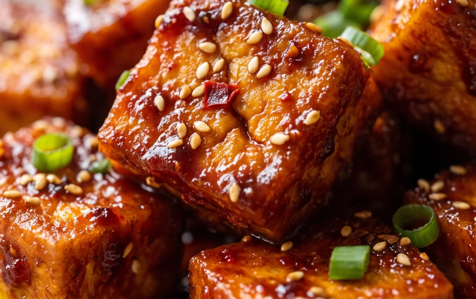 Crispy Gochujang Korean Tofu