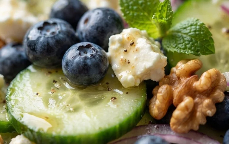 Cucumber Blueberry Salad