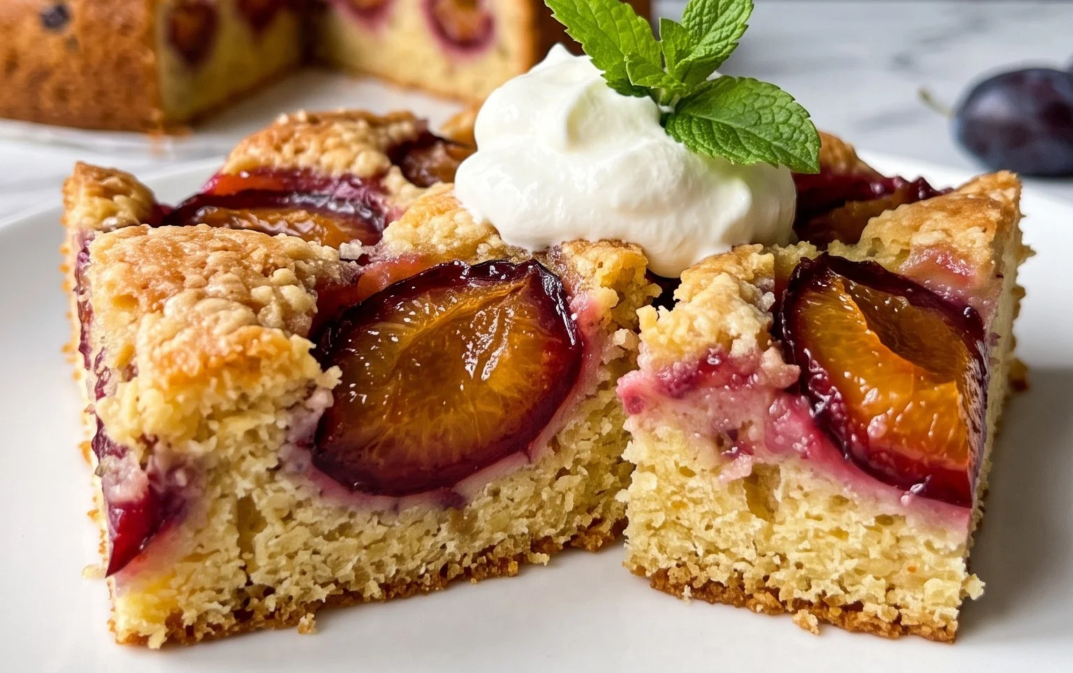 Saftiger Pflaumenkuchen