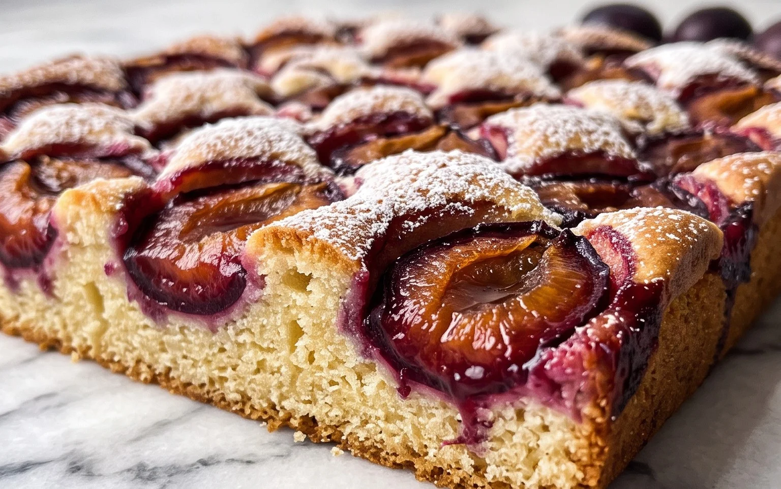 Schneller Pflaumenkuchen vom Blech