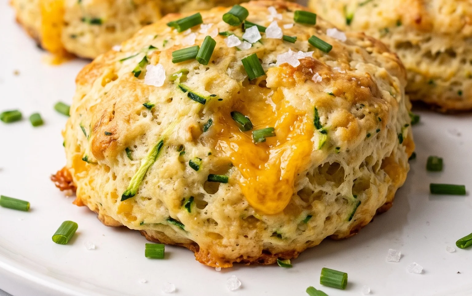 Soft and Tender Zucchini Cheddar Biscuits