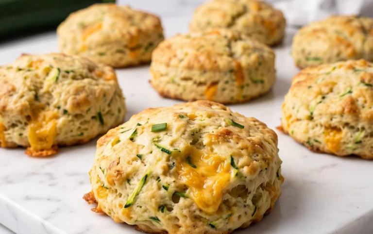 Soft and Tender Zucchini Cheddar Biscuits