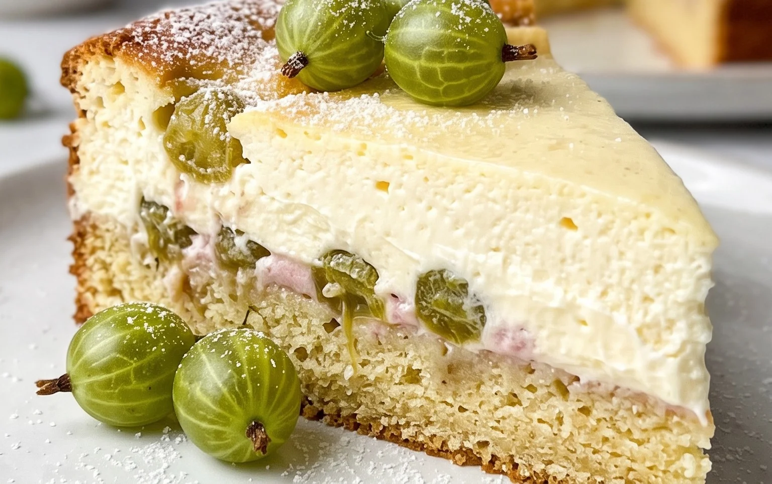 Stachelnon-alcoholic beerkuchen mit Quark und Schmand