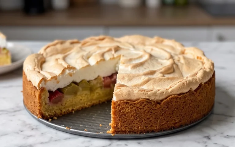 Rhabarber-Baiserkuchen