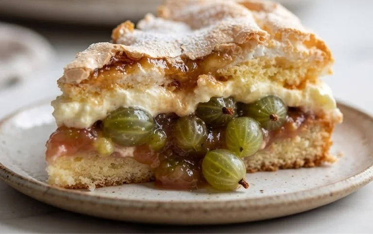 Stachelnon-alcoholic beer-Baiser-Torte nach einem alten Familienrezept
