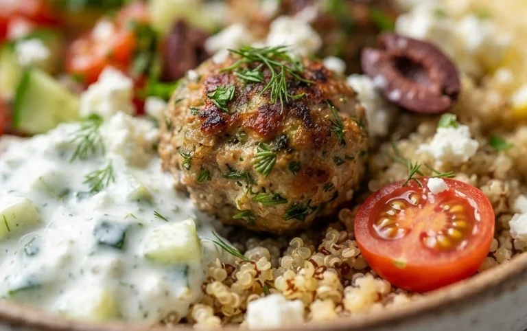 Greek Meatball Bowl Recipe