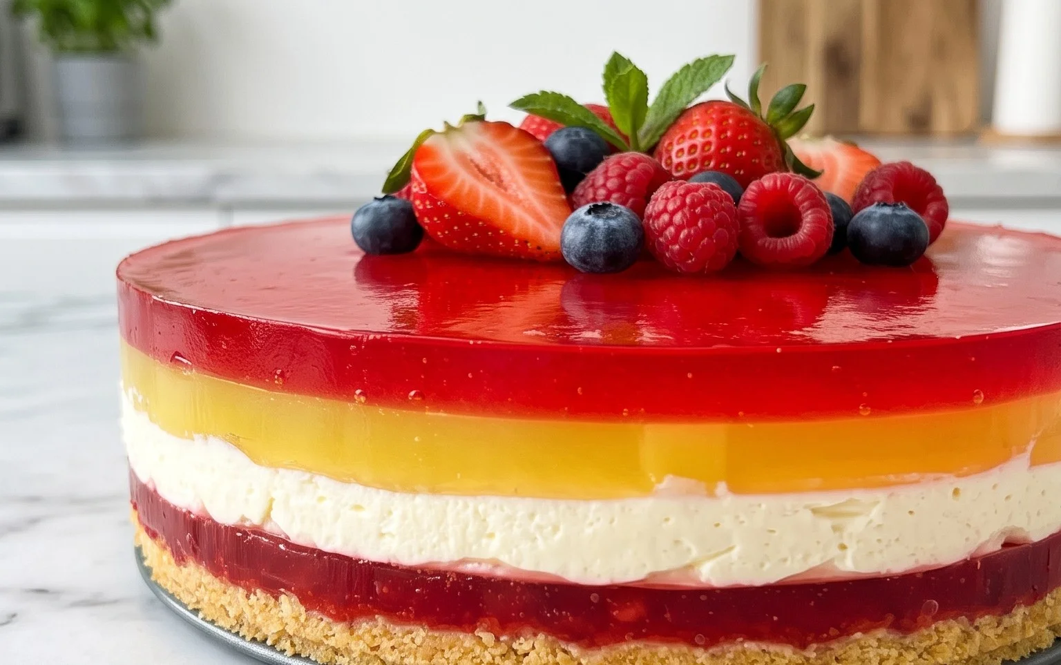 Wackelpudding-Kuchen