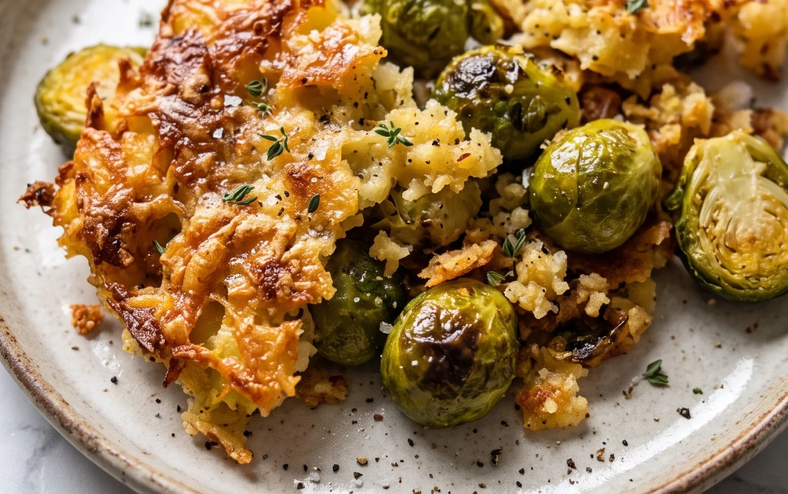 Rosenkohl mit Kartoffelkruste Rezept