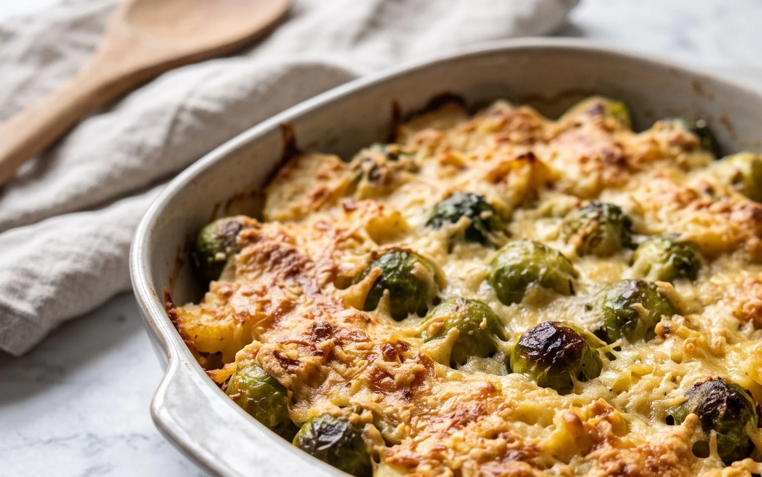 Rosenkohl mit Kartoffelkruste Rezept